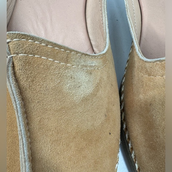 Anthropologie Mayan Roots mustards suede mules 9 - Picture 5 of 5